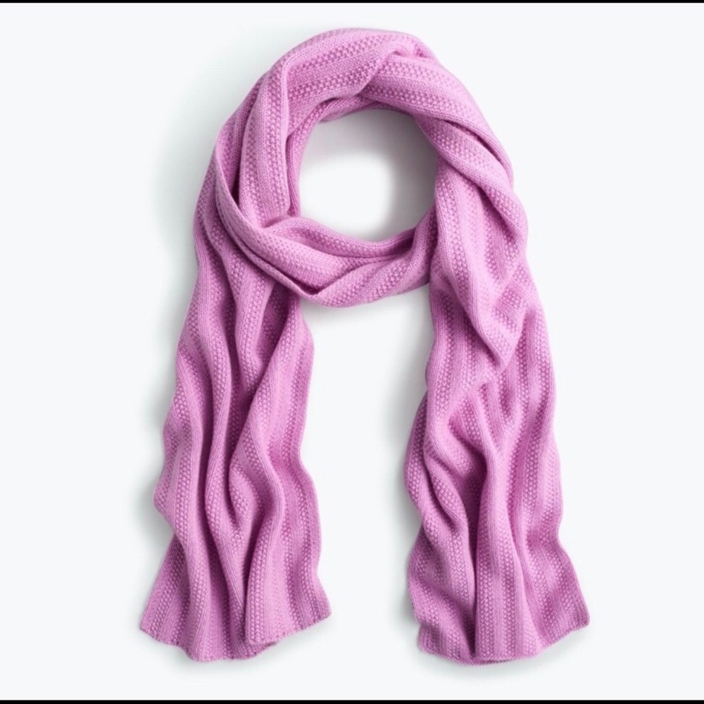 J. Crew 💯% Cashmere Ribbed Scarf NWT GREAT GIFT IDEA
